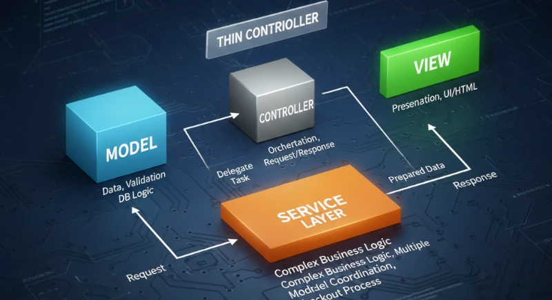 Ampliando el Patrón MVC: El Principio de los 'Thin Controllers'